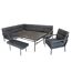Loungemöbelset 'Sorrent' Aluminium anthrazit 5-teilig
