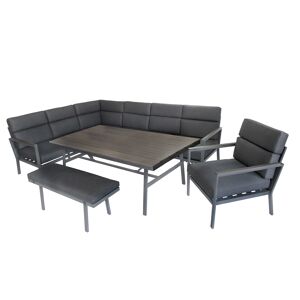 Loungemöbelset 'Sorrent' Aluminium anthrazit 5-teilig