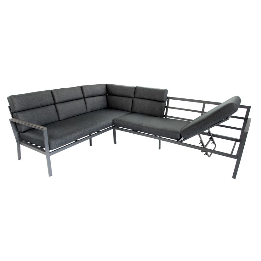 Loungemöbelset 'Sorrent' Aluminium anthrazit 5-teilig