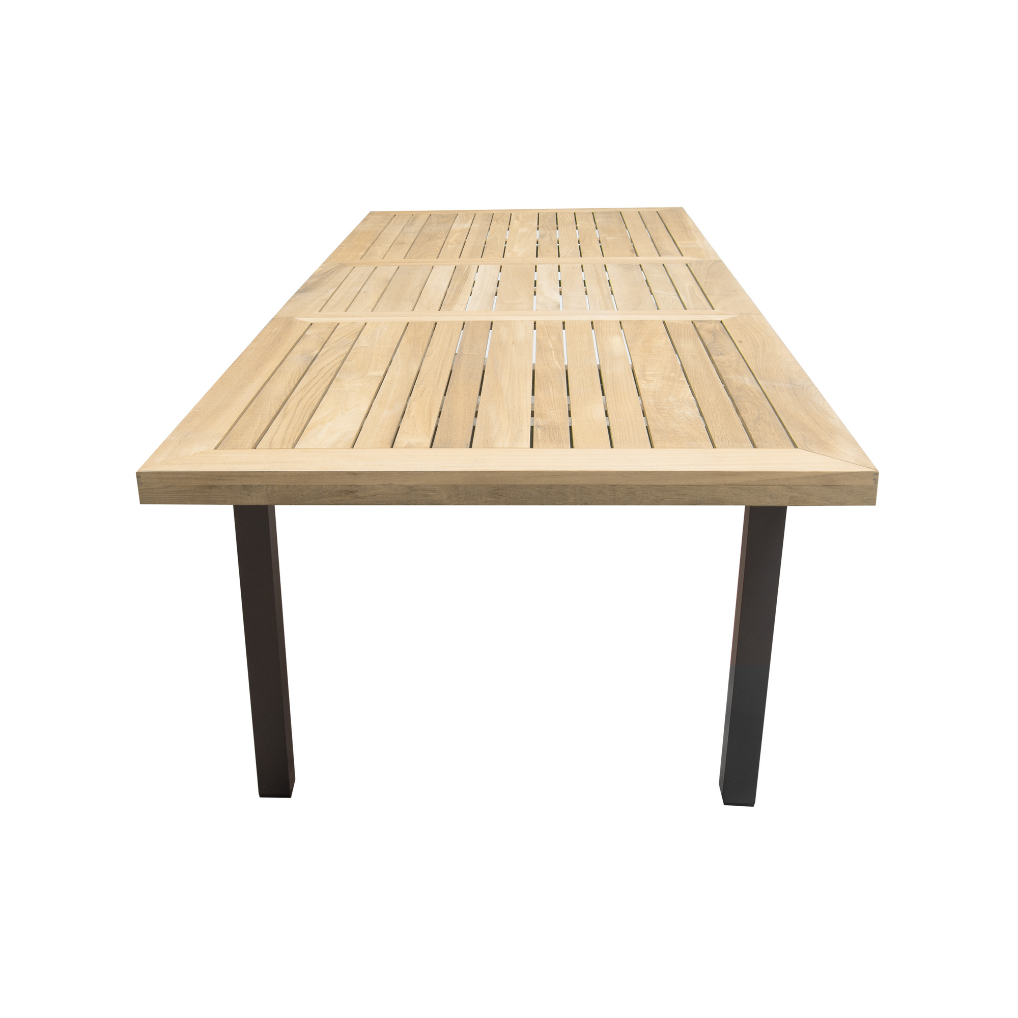 Gartentisch 'Newport' anthrazit/teak 100 x 77 x 180 cm + product picture