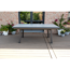 Gartentisch 'Ontario' ausziehbar Aluminium/Keramik 100 x 77 x 200/260 cm