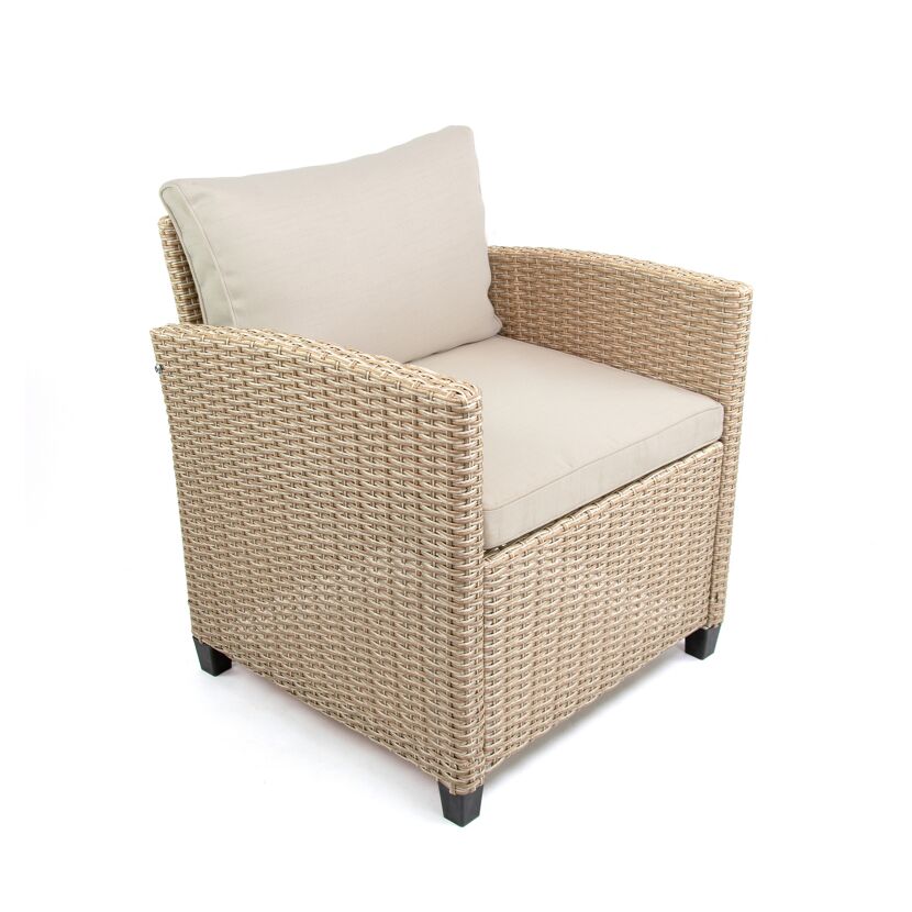 Loungemöbelset 'Madeira III' Stahl beige 5-teilig
