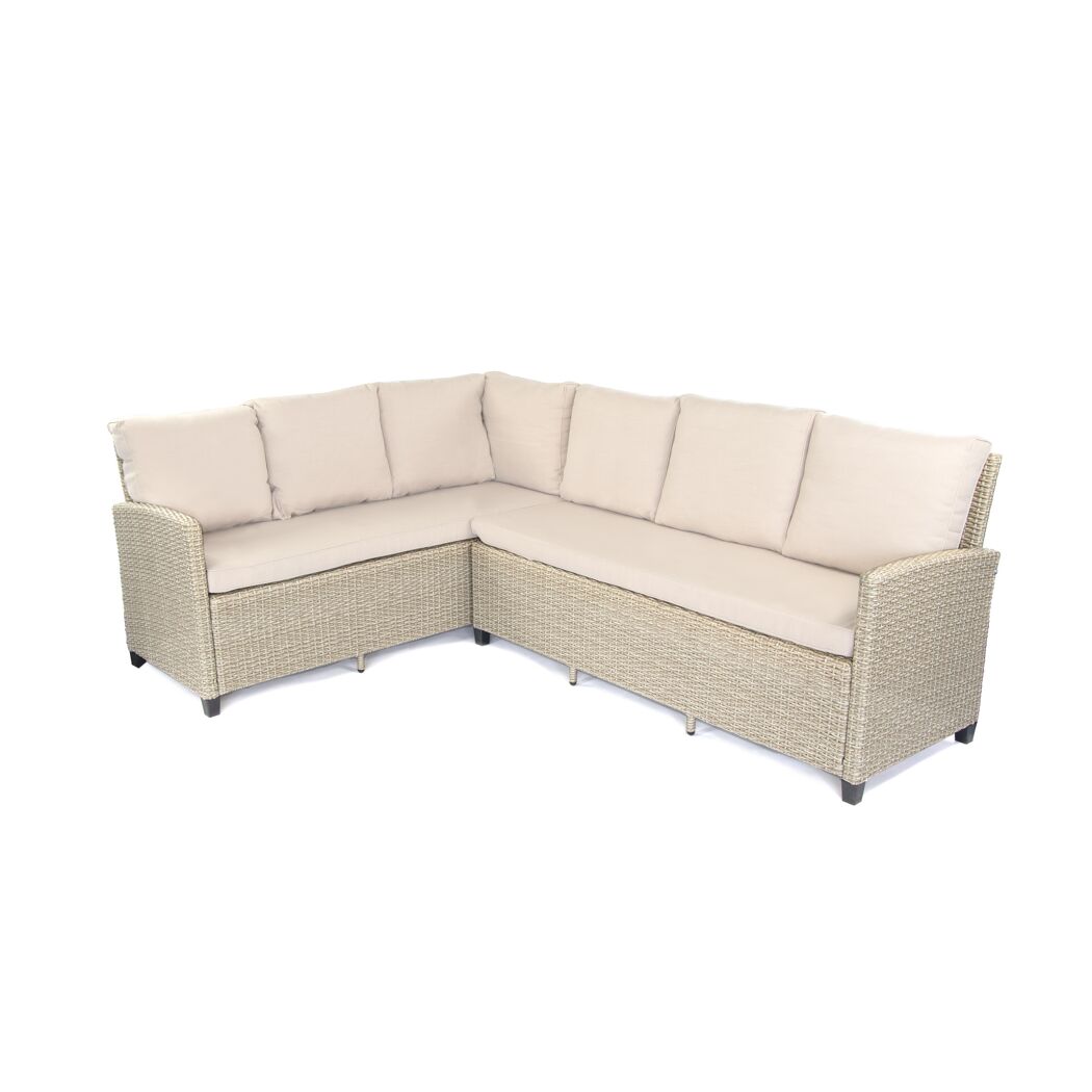 Loungemöbelset 'Prato' Stahl beige 6-teilig