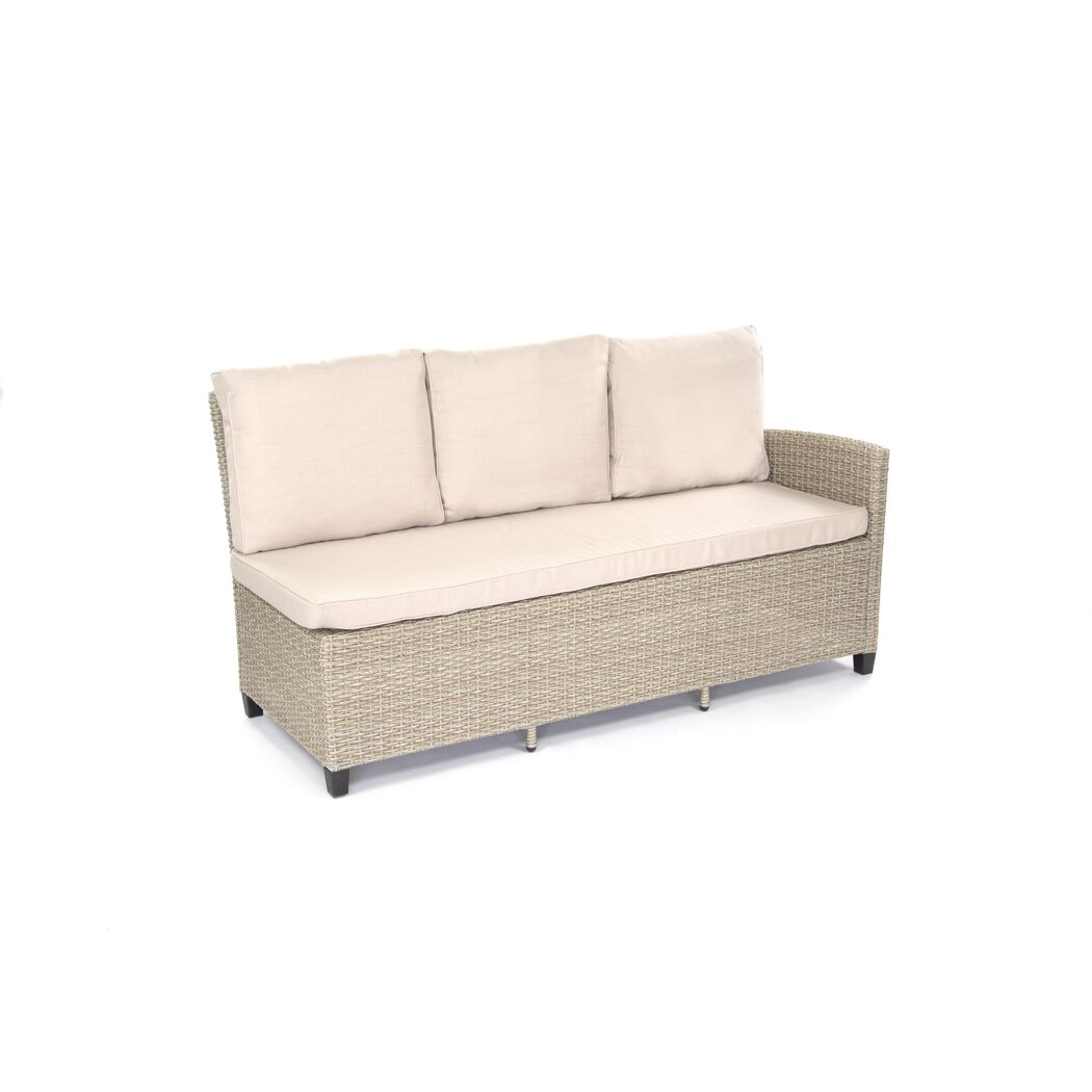 Loungemöbelset 'Prato' Stahl beige 6-teilig