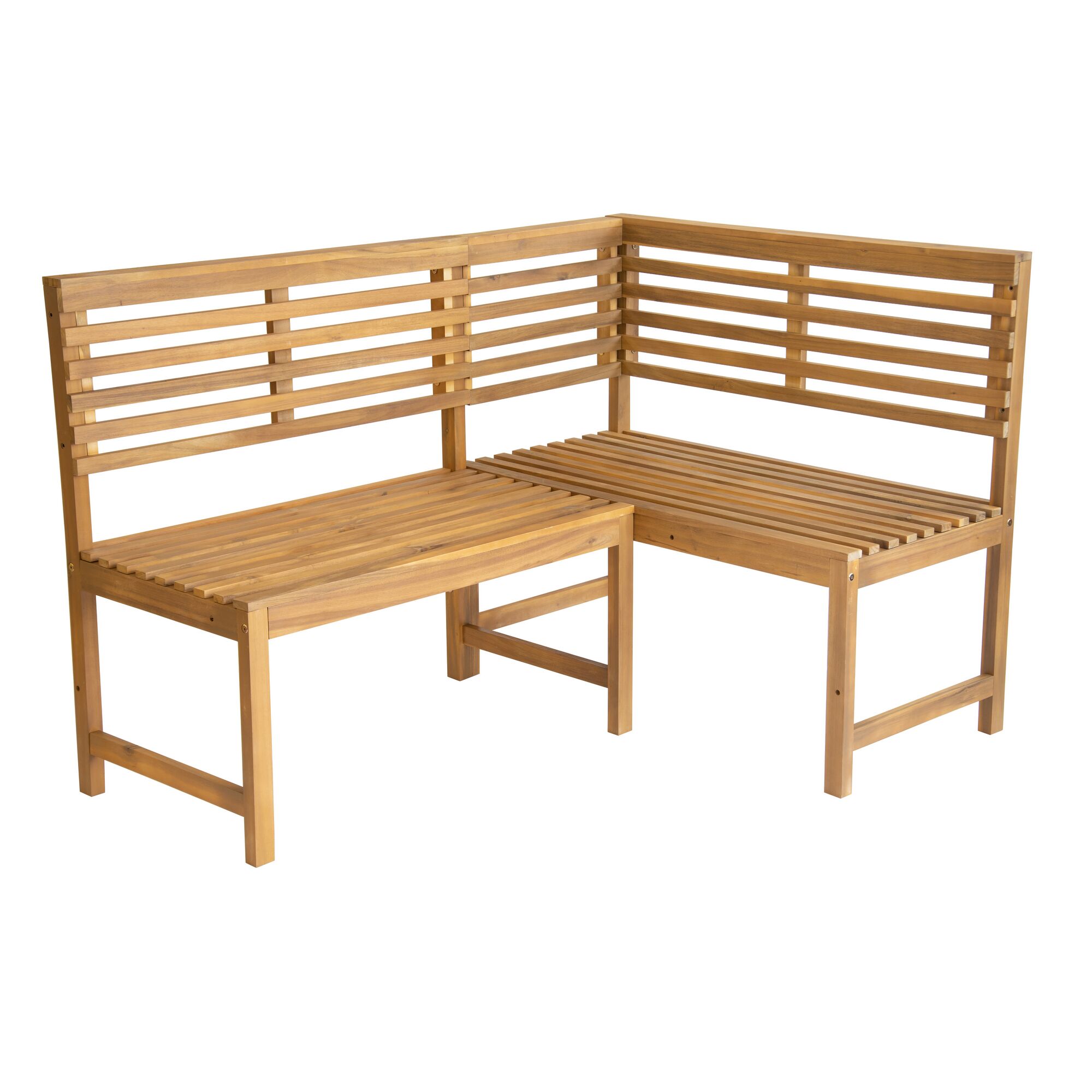 Ecksitzbank aus Holz