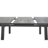 Gartentisch 'Sydney' ausziehbar Aluminium/Keramik 90 x 77 x 160/210 cm