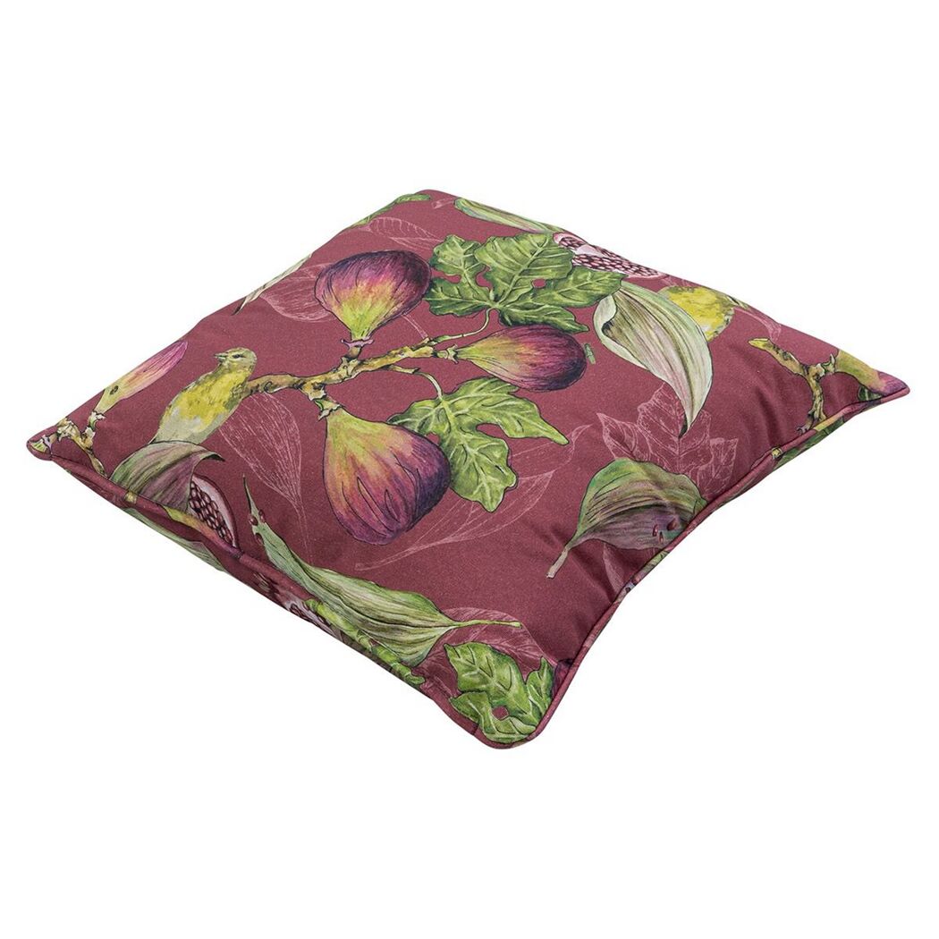 Rückenkissen 'Jasmine' bordeaux 50 x 50 cm