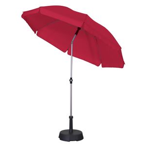 Strandschirm 'Capri' rot Ø 180 cm