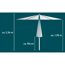 Marktschirm 'Havanna' knickbar Ø 270 cm