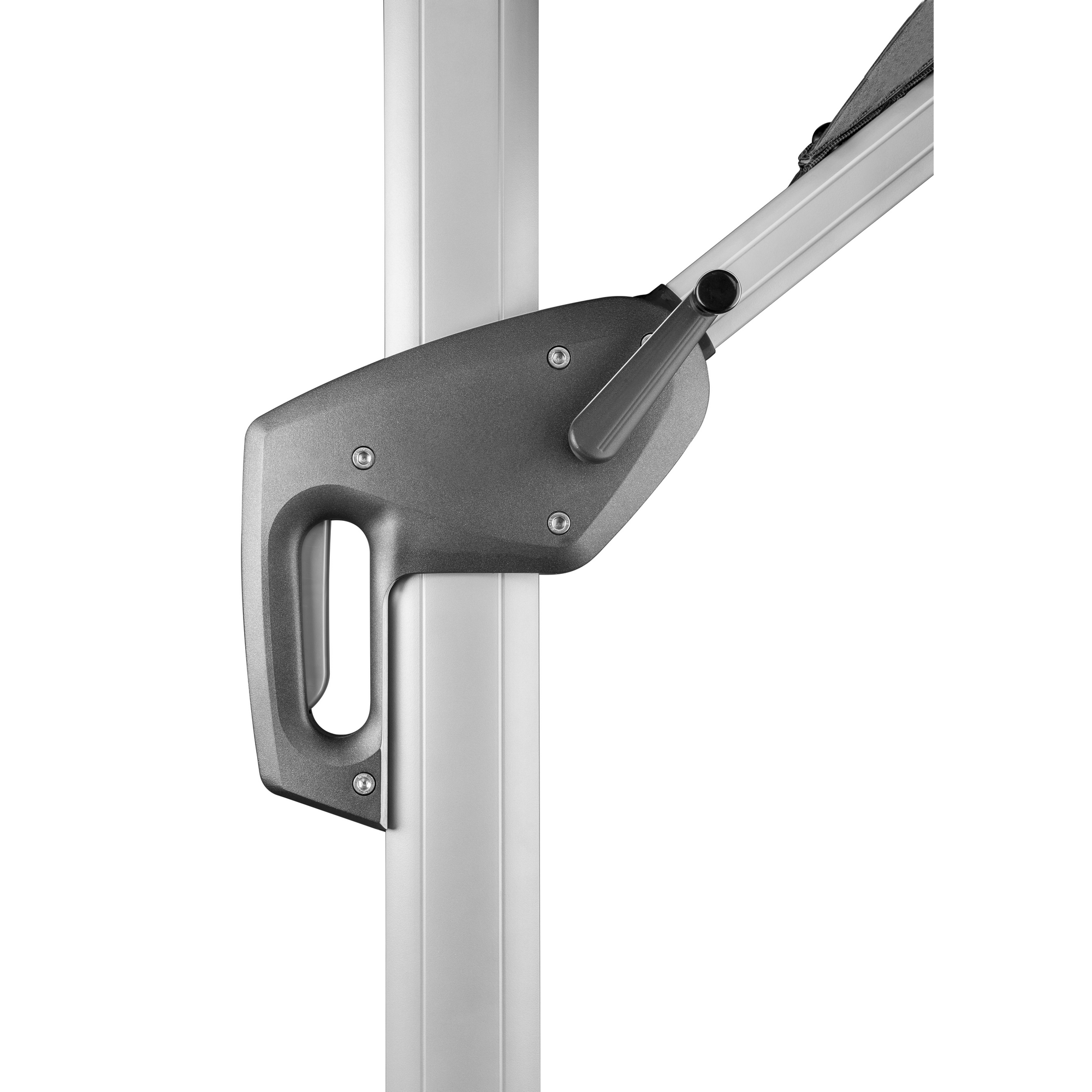 Ampelschirm 'Monaco' granitgrau 300 x 300 cm