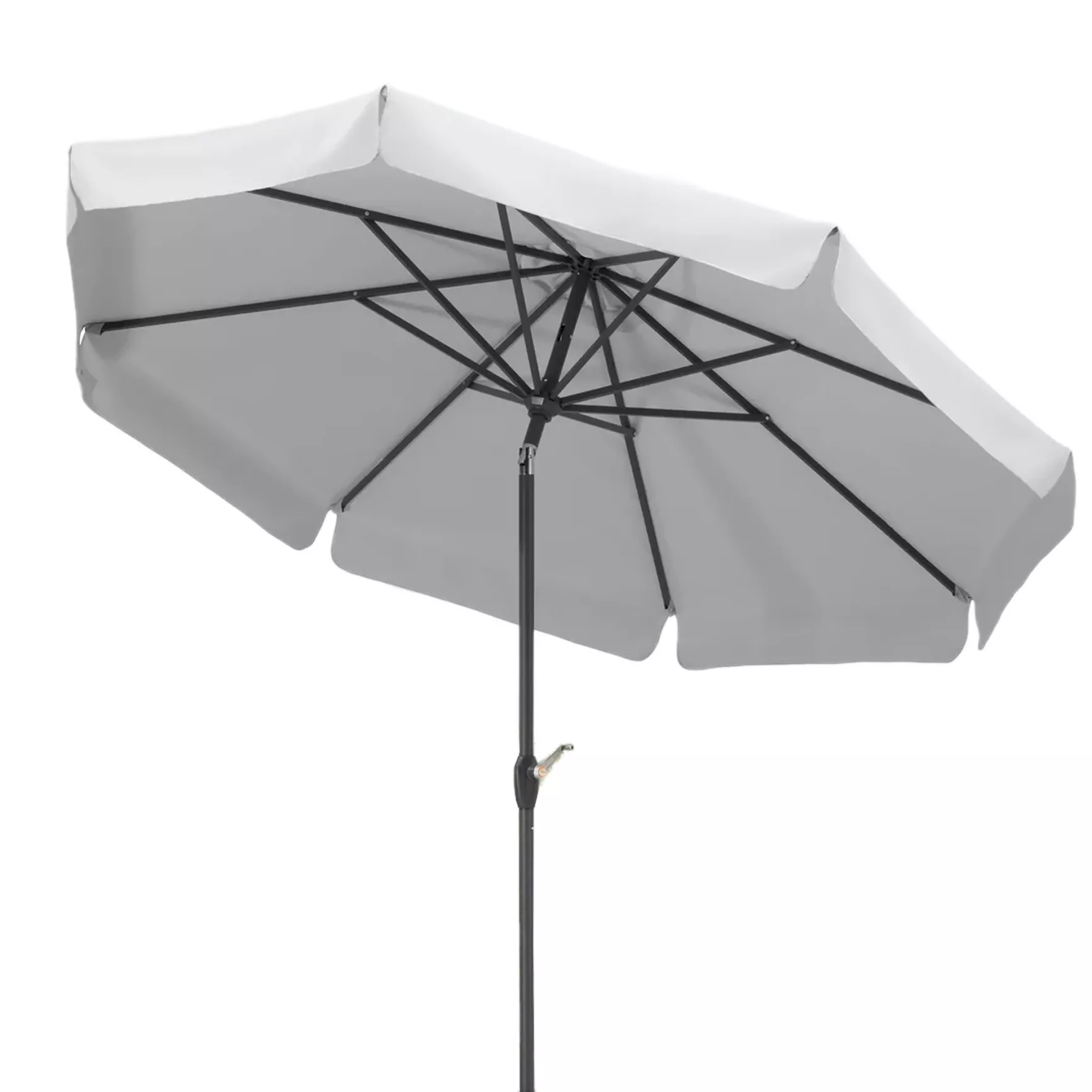 Marktschirm 'Orlando' silbergrau Ø 270 cm