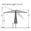 Rechteckschirm 'Tunis' knickbar 270 x 150 cm