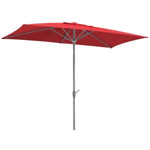 Marktschirm 'Porto' rot 300 x 200 cm