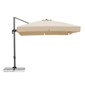 Ampelschirm 'Rhodos' naturfarben 300 x 300 cm