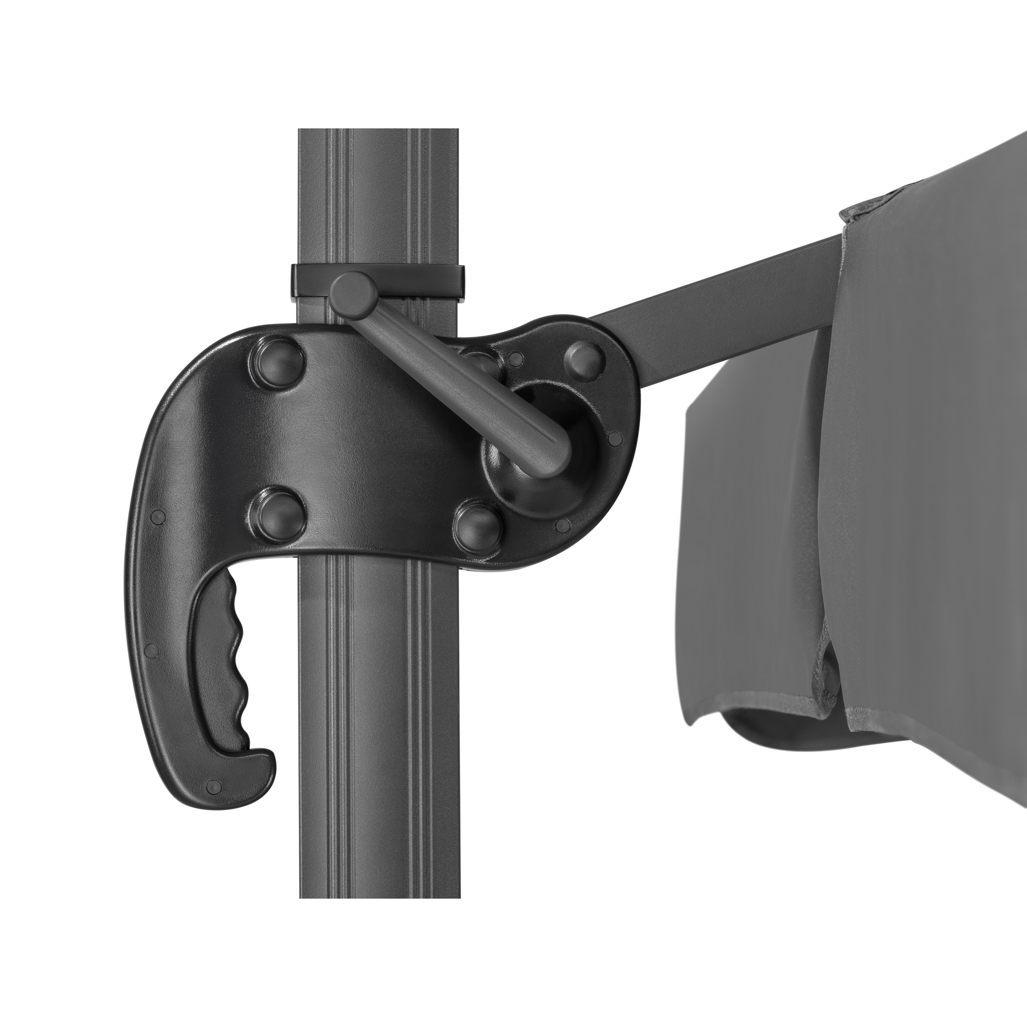 Ampelschirm 'Rhodos' anthrazit 300 x 300 cm