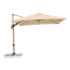 Ampelschirm 'Rhodos Twist Woody' naturfarben 300 x 300 cm