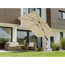 Ampelschirm 'Rhodos Twist Woody' naturfarben 300 x 300 cm