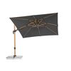 Ampelschirm 'Rhodos Twist Woody' neigbar/drehbar 300 x 300 cm