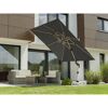 Ampelschirm 'Rhodos Twist Woody' neigbar/drehbar 300 x 300 cm
