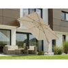 Ampelschirm 'Rhodos Twist Loft' neigbar/drehbar 300 x 300 cm