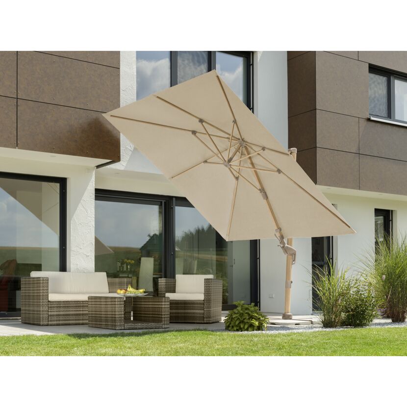 Ampelschirm 'Rhodos Twist Loft' neigbar/drehbar 300 x 300 cm
