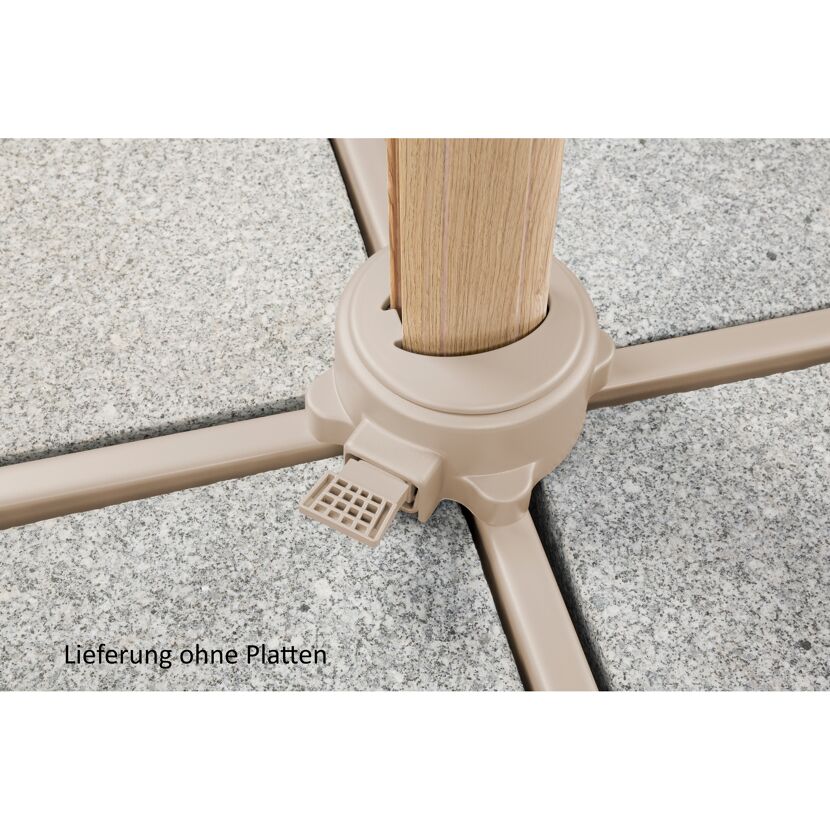 Ampelschirm 'Rhodos Twist Loft' neigbar/drehbar 300 x 300 cm