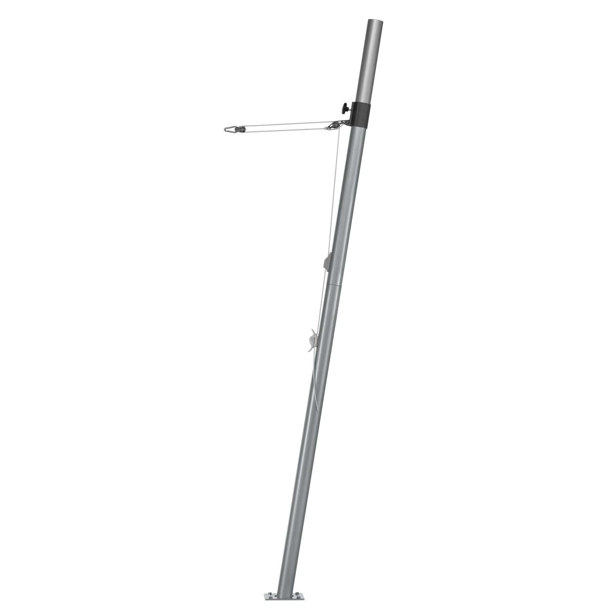 Stahlmast silberfarben für Sonnensegel Ø 240 cm