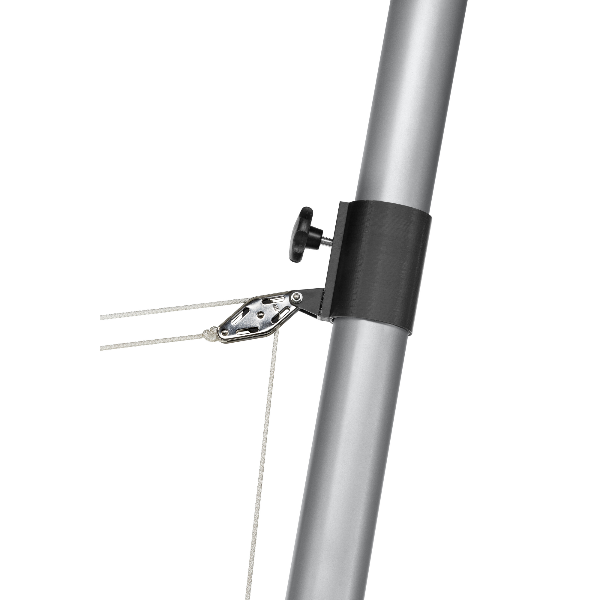 Stahlmast silberfarben für Sonnensegel Ø 240 cm