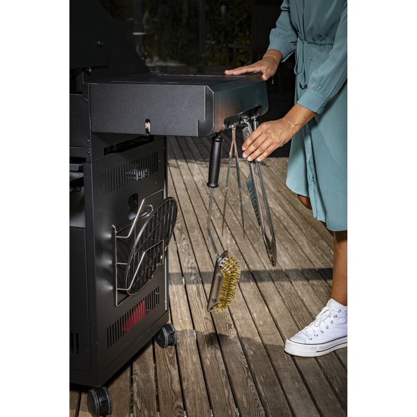 Grillrost-Reinigungsbürste 'SlideX Brass' Messing-Borsten, 47 cm