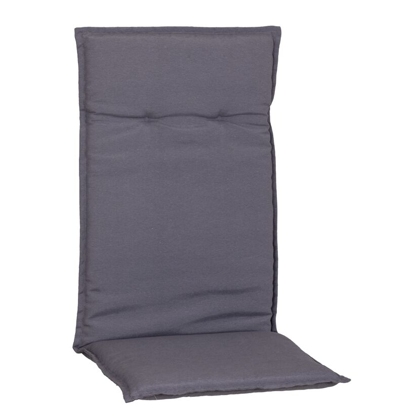 Hochlehner-Auflage 'Garland' grau 48 x 120 x 5 cm