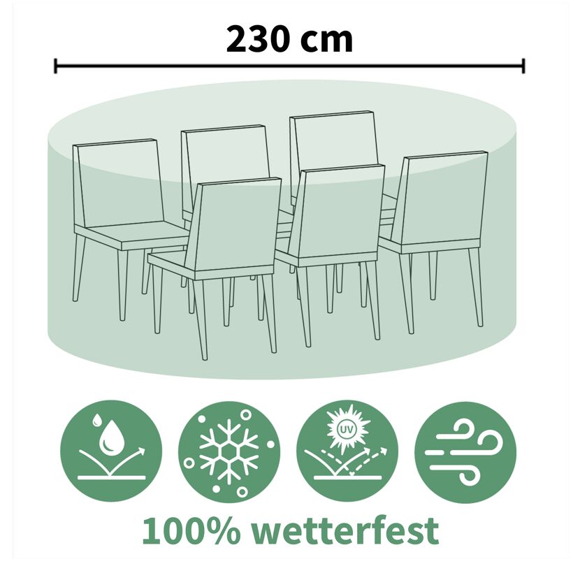 Abdeckung für Sitzgruppe UV-beständig 135 x 70 x 230 cm