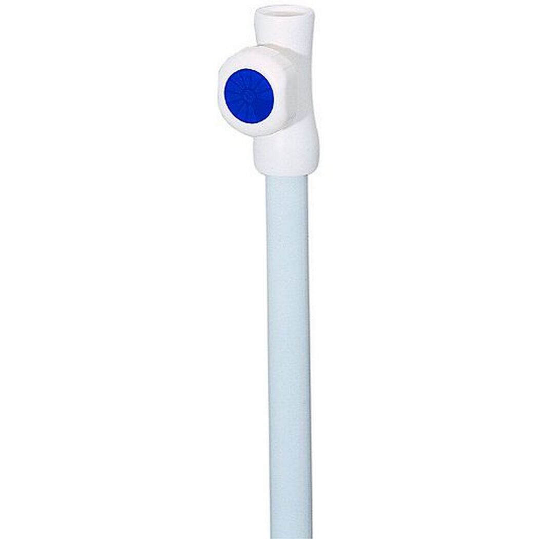 Weißer Unterstock mit blauem Drehfeststeller