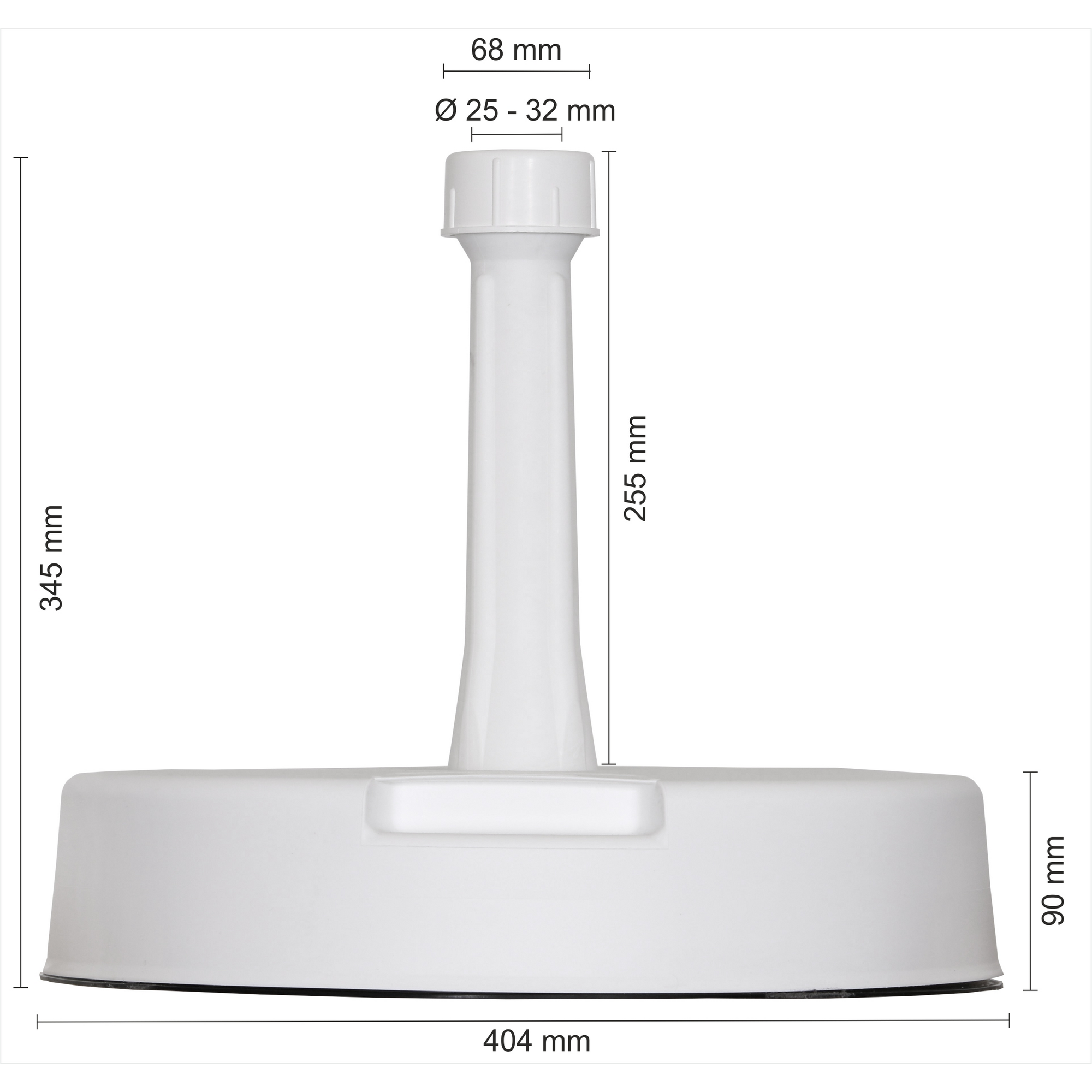 Betonschirmständer weiß 20 kg, für Stöcke bis Ø 32 mm + product picture