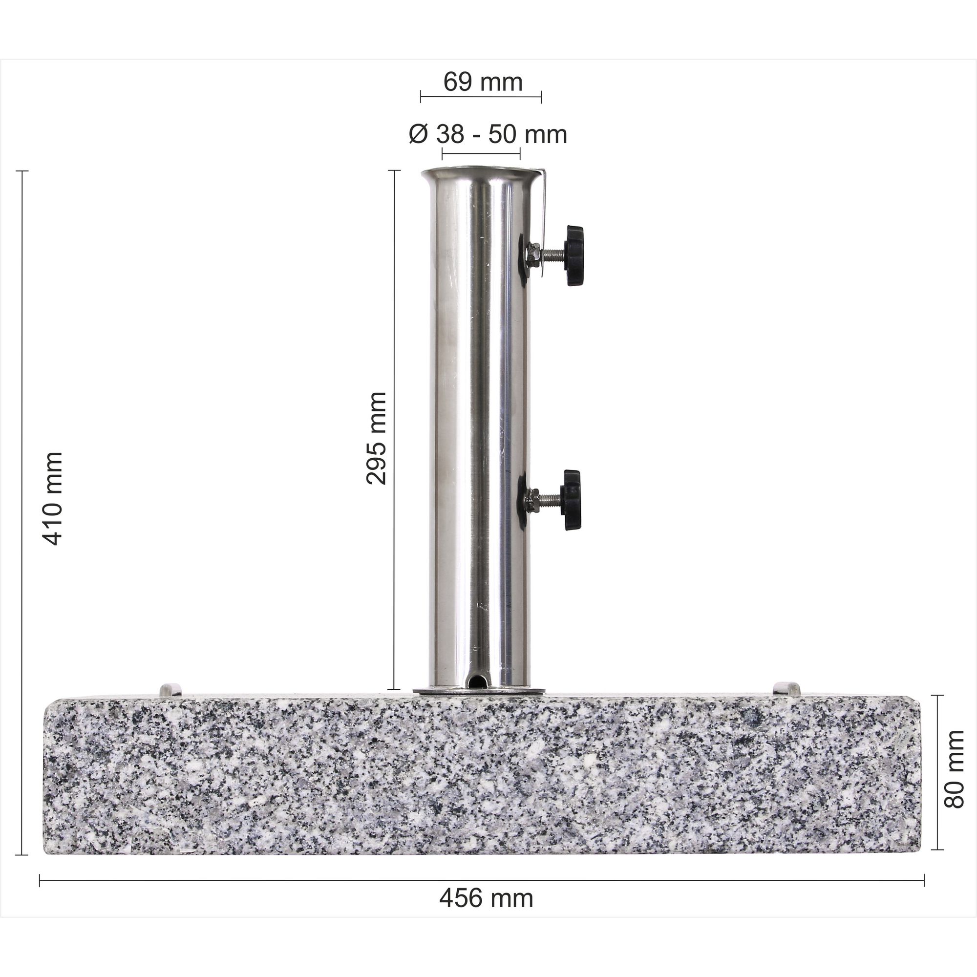 Granit-Schirmständer 42 kg, für Stöcke bis Ø 50 mm + product picture