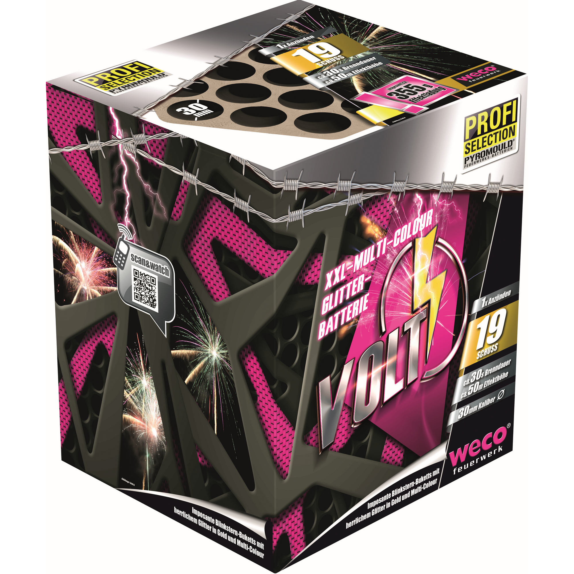 Batterie-Feuerwerk 'Volt' 19 Schuss