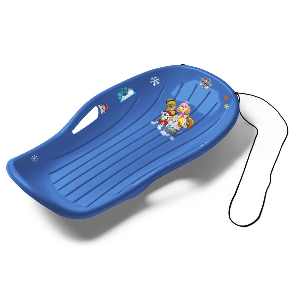 Blauer Kinderschlitten mit PAW Patrol Motiv