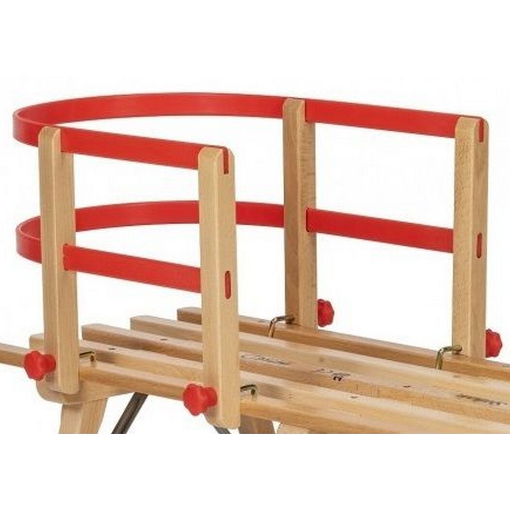 Rückenlehne für Schlitten Holz/Kunststoff