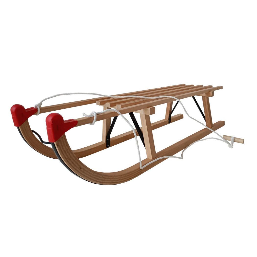 Holzschlitten Davos 90 cm mit Zugseil