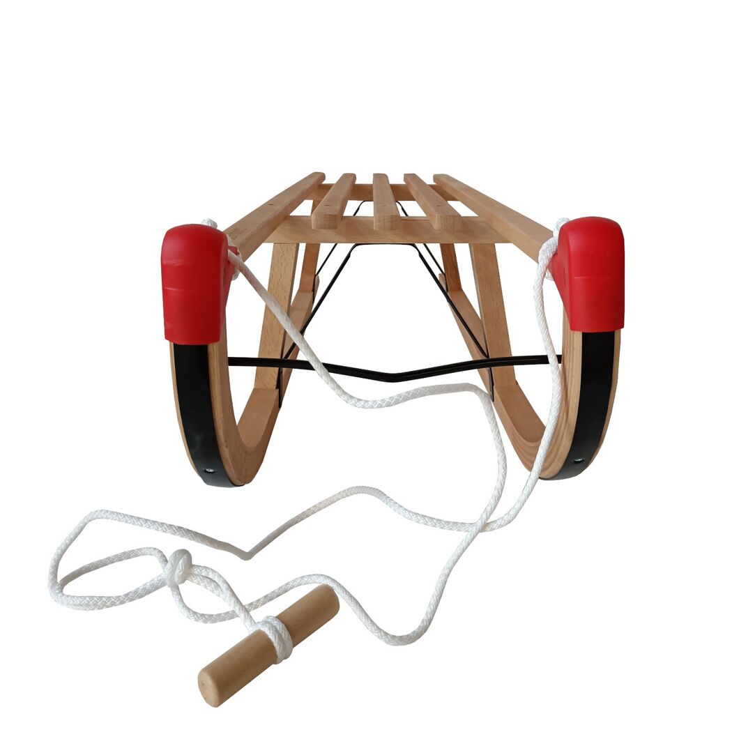 Holzschlitten Davos 90 cm mit Zugseil