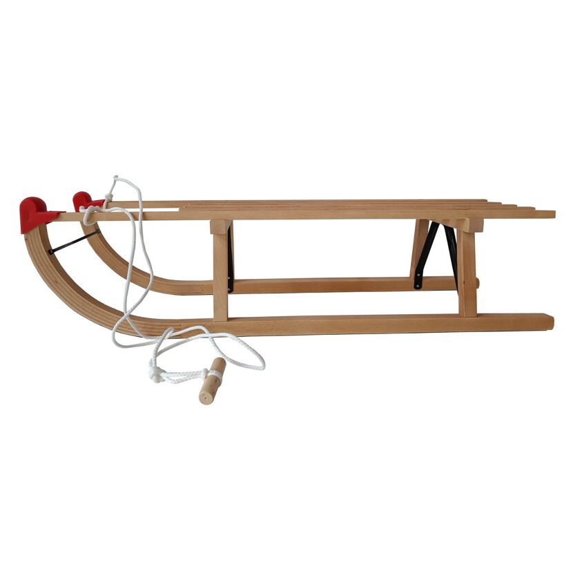 Holzschlitten Davos 100 cm mit Zugseil