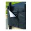 Kaminholzregal inklusive Abdeckung schwarz Stahl 36 x 120 x 119 cm
