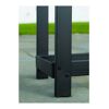 Kaminholzregal inklusive Abdeckung schwarz Stahl 36 x 120 x 119 cm