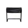 Kaminholzregal schwarz Stahl inklusive Abdeckung 126 x 25 x 118 cm