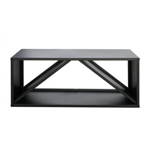 Kaminholzregal schwarz Stahl 104 x 35 x 40 cm