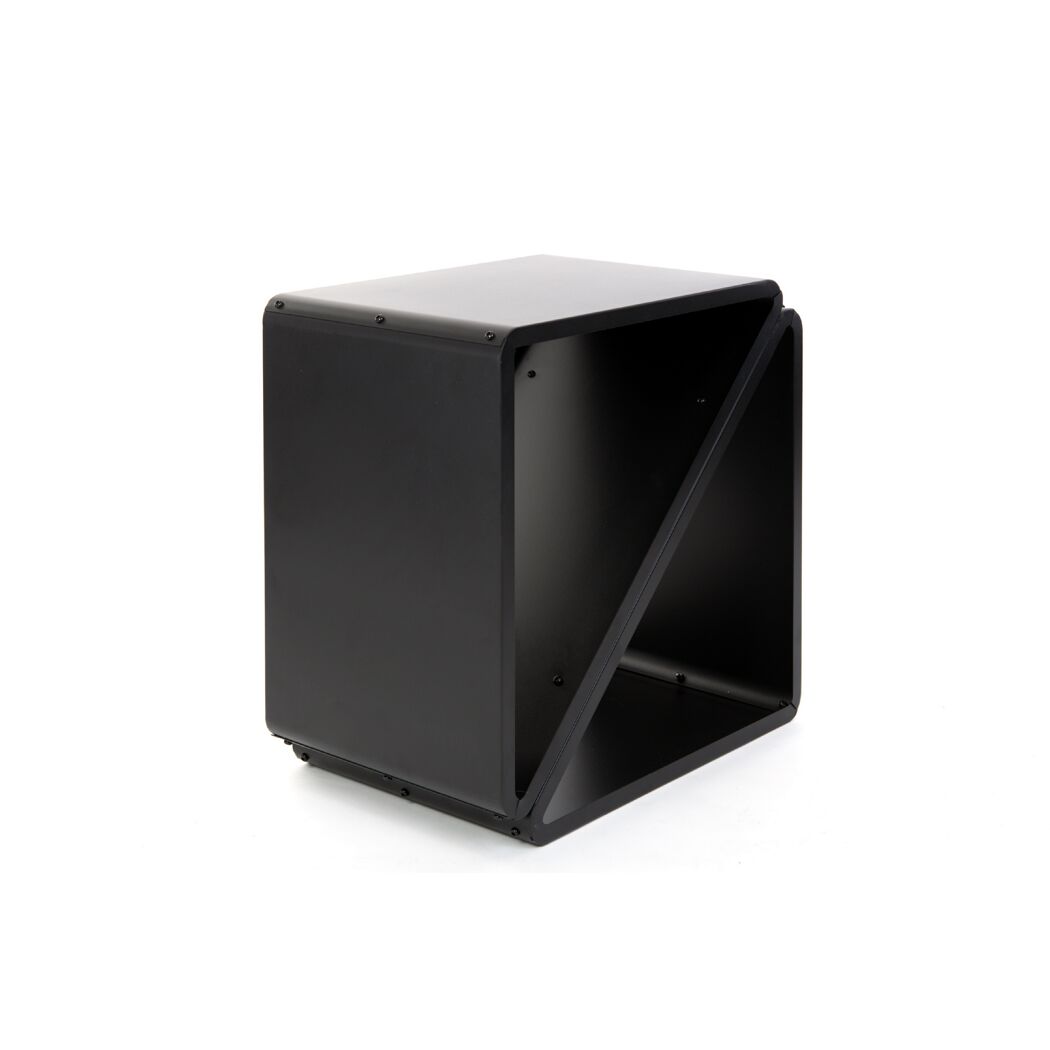 Kaminholzregal schwarz Stahl 57 x 36 x 56 cm