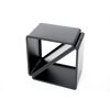 Kaminholzregal schwarz Stahl 57 x 36 x 56 cm