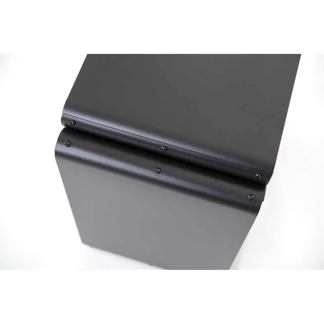 Kaminholzregal schwarz Stahl 57 x 36 x 56 cm