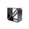 Kaminholzregal schwarz Stahl 57 x 36 x 56 cm