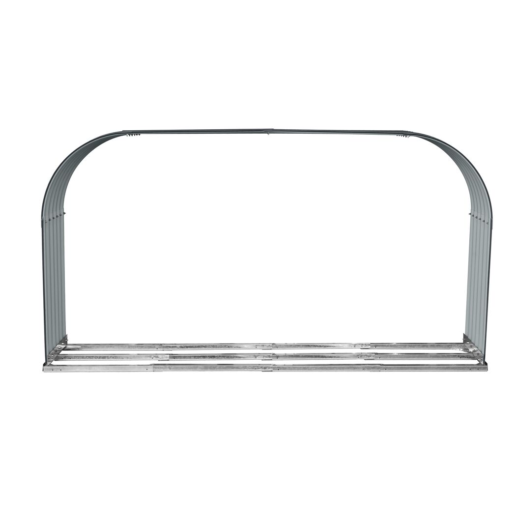Kaminholzregal anthrazit Stahl 46 x 212 x 111 cm