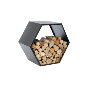 Kaminholzregal 'Biene' schwarz 88 x 76,5 x 44,5 cm
